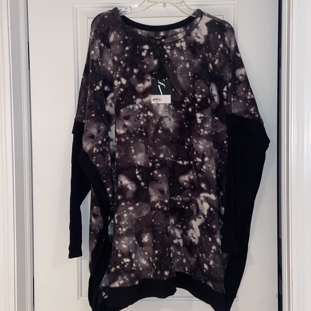 NWT Simply Vera by Vera Wang super soft Sz XXL shirt poncho top long sleeve